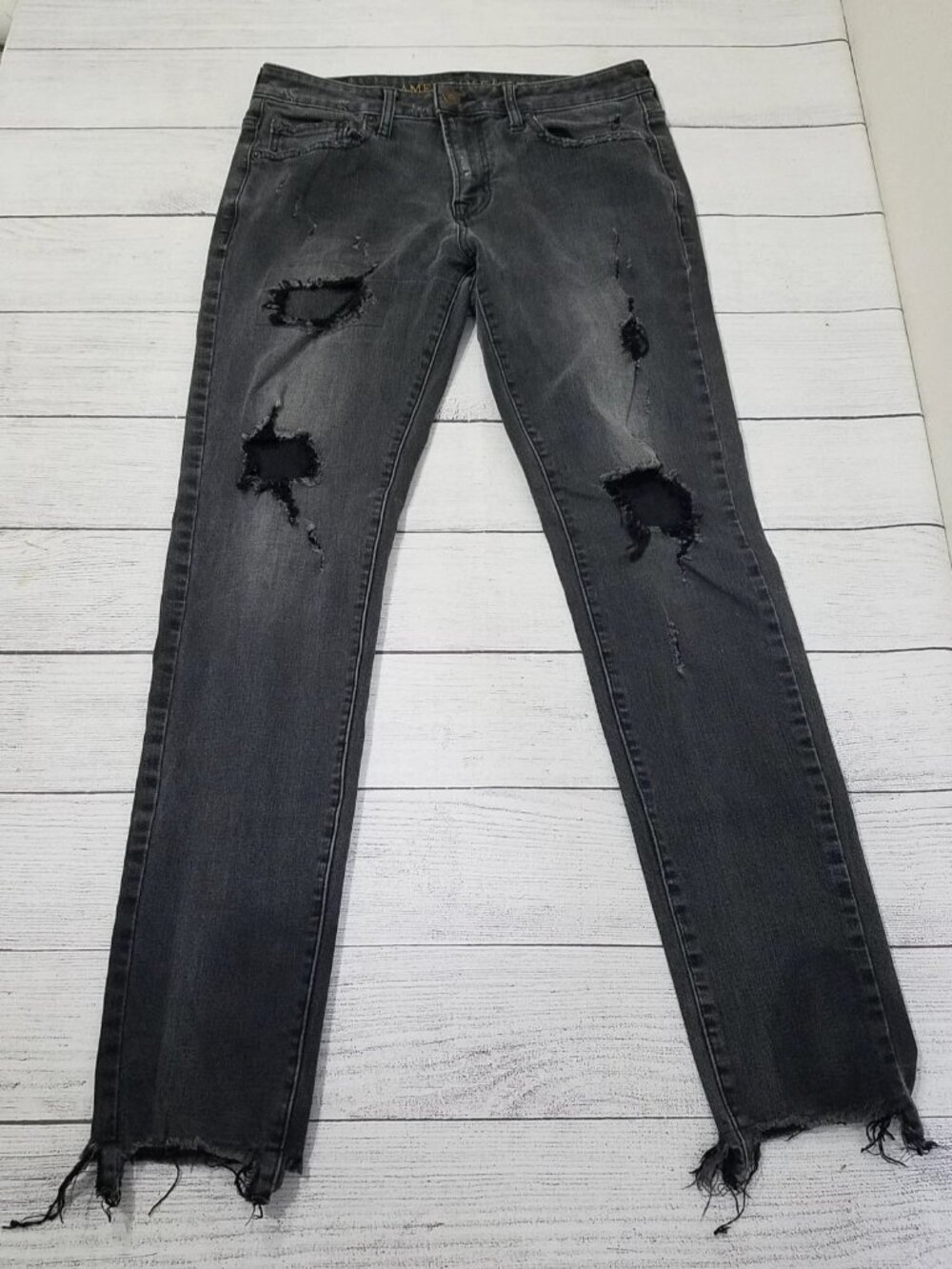 American Eagle Extreme Flex 4 Distressed Skinny Jeans Mens Size 32x32